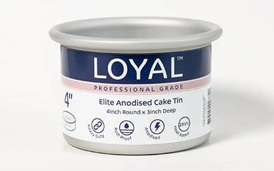 Aluminium Round Cake Tin 100mm/4 Inch 2 Aluminium Round Cake Tin 100mm/4 Inch - Image 2