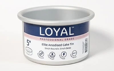 Aluminium Round Cake Tin 125mm/5 Inch 2 Aluminium Round Cake Tin 125mm/5 Inch - Image 2