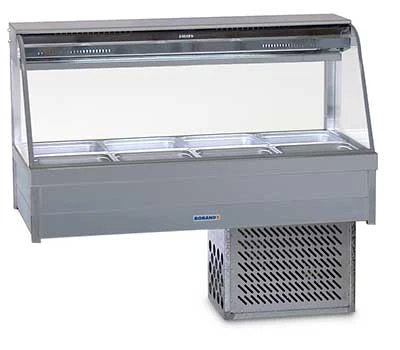 Roband Curved Glass Cold Food Display Bar – CRX24RD 1 Roband Curved Glass Cold Food Display Bar – CRX24RD