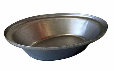 Single Self Cutting Pie Tin Oval – Aluminised Steel – NZ 1 Single Self Cutting Pie Tin Oval – Aluminised Steel – NZ