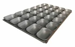 Self Cutting Pie Tray Oblong – 5 Rows X 6, 18 Inch – Non-Stick – 013018T