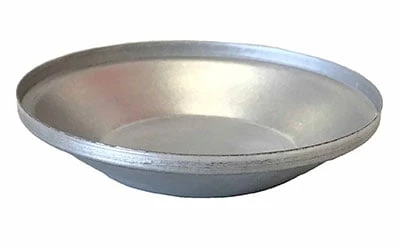 Single Self Cutting Pie Tin Round – Aluminised Steel – P9 1 Single Self Cutting Pie Tin Round – Aluminised Steel – P9