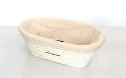 Banneton Rattan Proofing Basket & Liner – Oval 20cm X 14cm