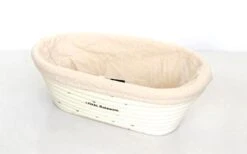 Banneton Rattan Proofing Basket & Liner – Oval 24cm X 14cm