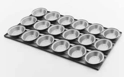 Self Cutting Pie Tray Oval – 4 Rows X 5, 18 Inch – PPO5/18S – Silicone Coated