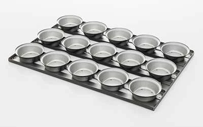 Self Cutting Pie Tray Round With Flange 4 Rows X 6 – 18 Inch – PPR1WF/18S – Silicone Coated 1 Self Cutting Pie Tray Round With Flange 4 Rows X 6 – 18 Inch – PPR1WF/18S – Silicone Coated