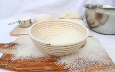 Rattan Proofing Basket Round 23cm 2 Rattan Proofing Basket Round 23cm - Image 2