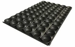 Self Cutting Party Pie Tray Round – 6 Rows X 11, 18 Inch – Non-Stick – R106618T