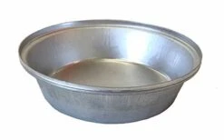 Single Self Cutting Pie Tin Round – Aluminised Steel – R2