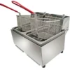 Woodson Double Pan Deep Fryer W.FRT80 – 2 X 8 Litre Pans