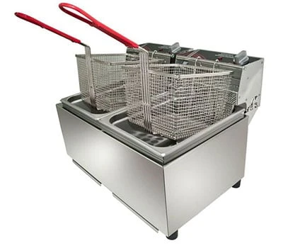 Woodson Double Pan Deep Fryer W.FRT80 – 2 X 8 Litre Pans 1 Woodson Double Pan Deep Fryer W.FRT80 – 2 X 8 Litre Pans