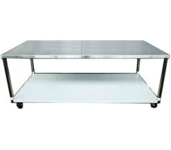 Stainless Steel Bench On Castors – Style A