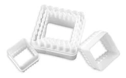 Scalloped Square Cookie Cutter Plastic – CP2106